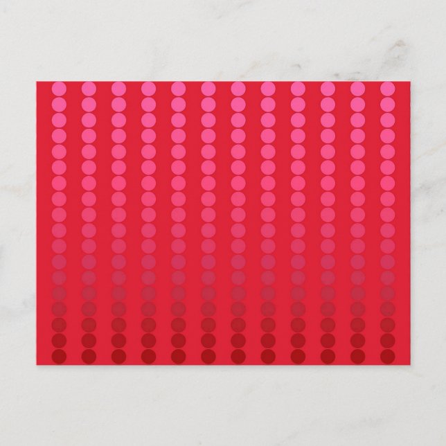 Cartão Postal Pontos satíricos - tons de vermelho profundo (Frente)