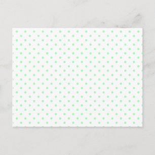 Cartão Postal Pontos Verde-Menta