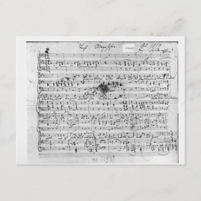 Cartão Postal Pontuação autografada do Trost mentiu (Frente)