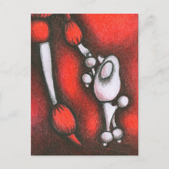 Cartão Postal poodle (Frente)