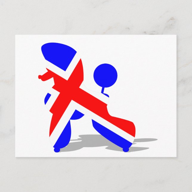 Cartão Postal poodle Britt (Frente)