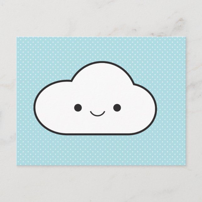 Cartão Postal Poofy Cloud (Frente)