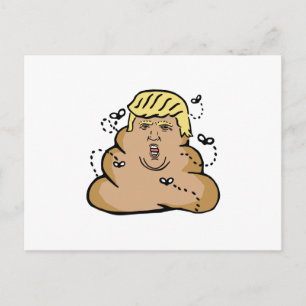 Cartão Postal poop donald trump