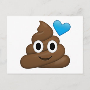 Cartão Postal Poop Emoji