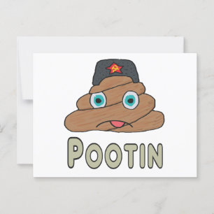 Cartão Postal Pootin - Anti-Putin