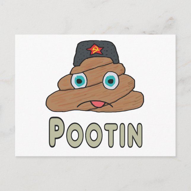Cartão Postal Pootin - Anti-Putin (Frente)