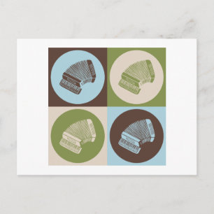 Cartão Postal Pop Art Accordion