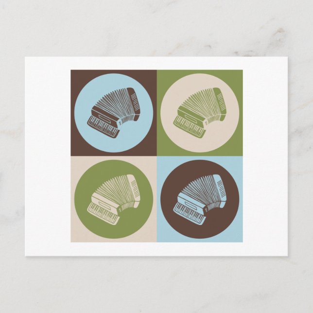 Cartão Postal Pop Art Accordion (Frente)