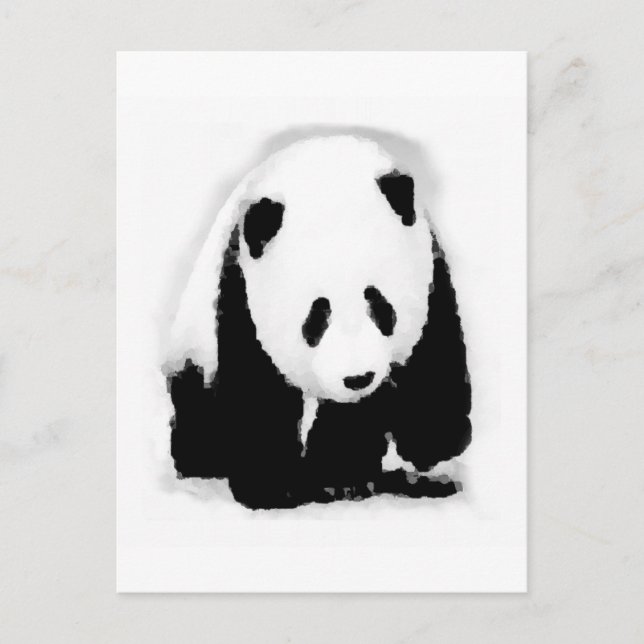 Cartão Postal Pop Art Baby Panda (Frente)