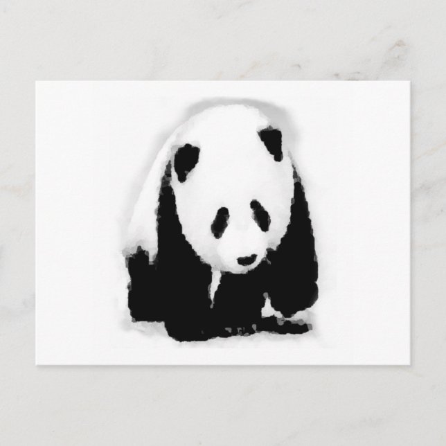 Cartão Postal Pop Art Baby Panda (Frente)