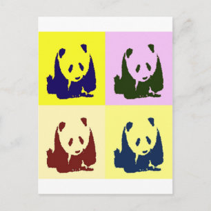 Cartão Postal Pop Art Baby Pandas