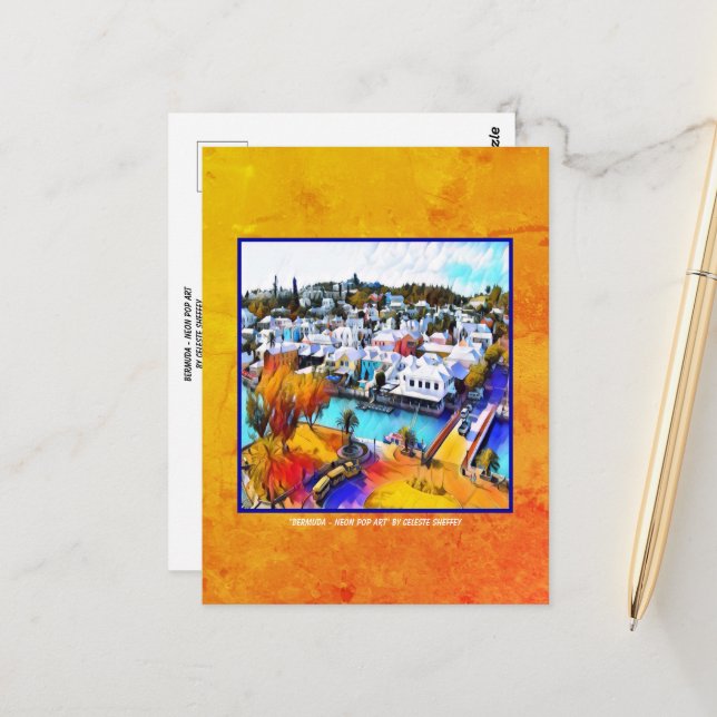 Cartão Postal Pop Art Bermuda (Frente/Verso In Situ)