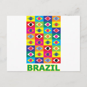Cartão Postal Pop Art Brasil