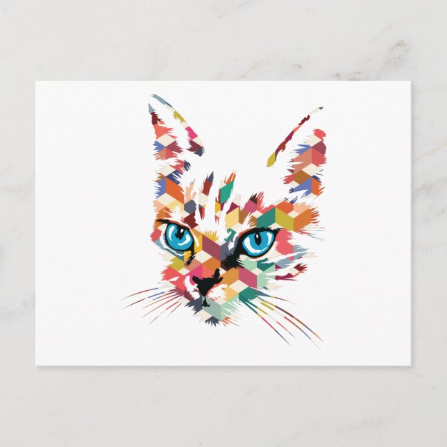 CARTÃO POSTAL POP ART CAT (Frente)