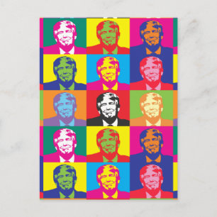 Cartão Postal Pop Art de Donald Trump