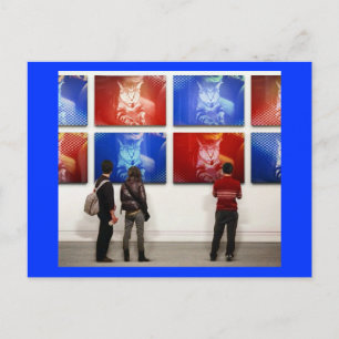 Cartão Postal Pop Art Indigo