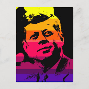 Cartão Postal Pop Art Jack JFK John F. Kennedy