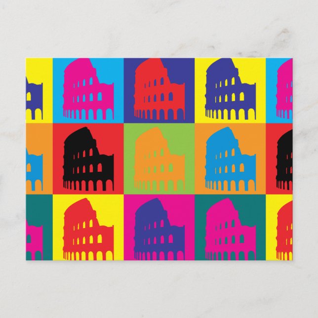 Cartão Postal Pop Art latino (Frente)