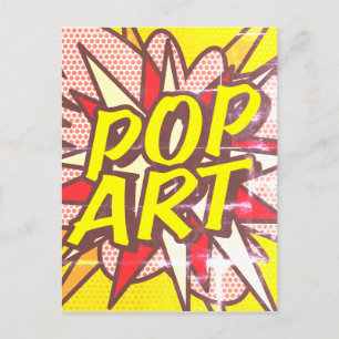 Cartão Postal POP ART Retro Comic Book Pop Art