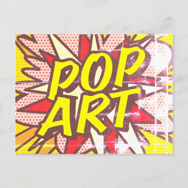Cartão Postal POP ART Retro Comic Book Pop Art (Frente)
