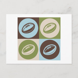 Cartão Postal Pop Art Rugby