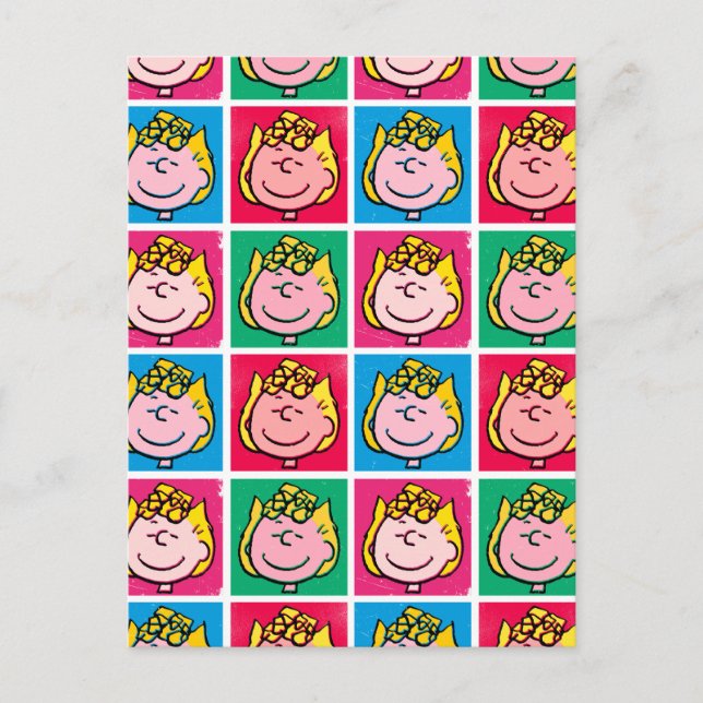 Cartão Postal Pop Art Sally | Padrão Mod for You (Frente)