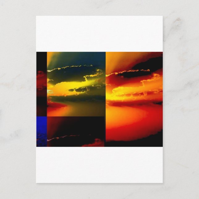 Cartão Postal Pop Art Sunset (Frente)