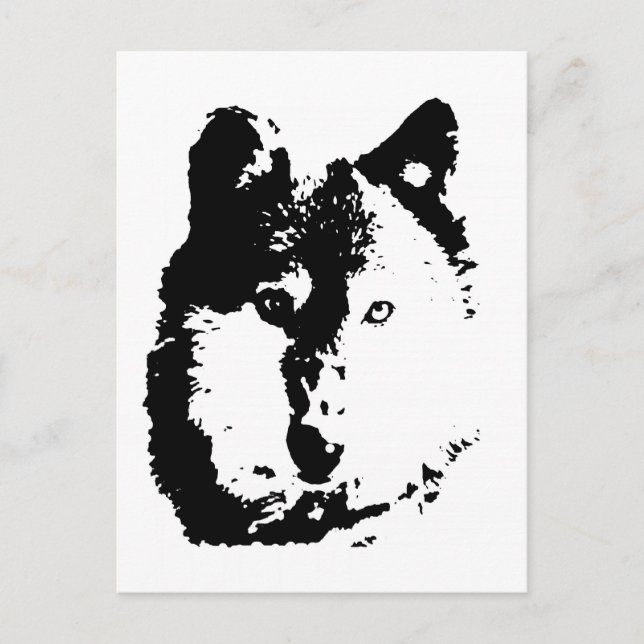 Cartão Postal Pop Art Wolf (Frente)