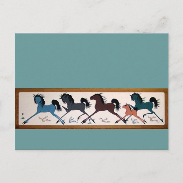 Cartão Postal Pop Chalee Horse Mural (Frente)