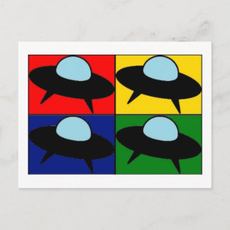 Cartão Postal Pop de Arte Espacial