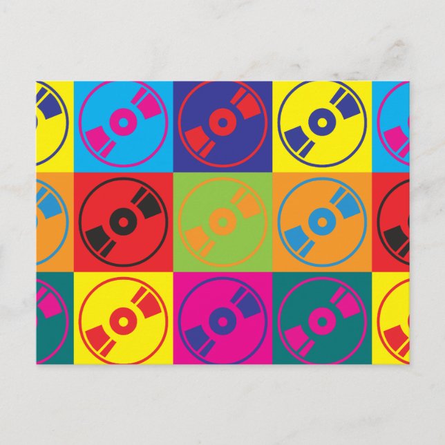 Cartão Postal Pop de áudio e vídeo (Frente)