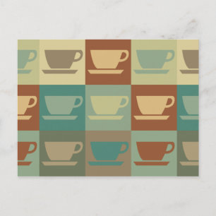 Cartão Postal Pop de café