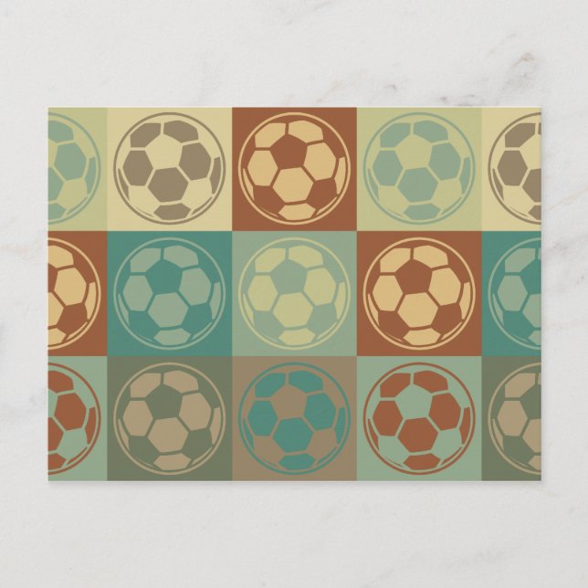 Cartão Postal Pop de futebol (Frente)