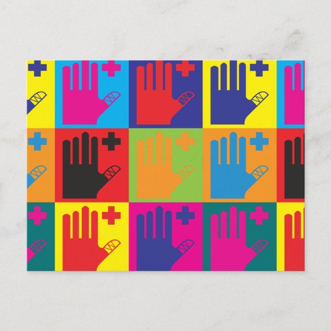 Cartão Postal Pop de primeiros socorros (Frente)