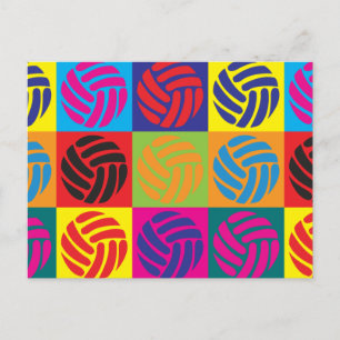 Cartão Postal Pop de Voleibol
