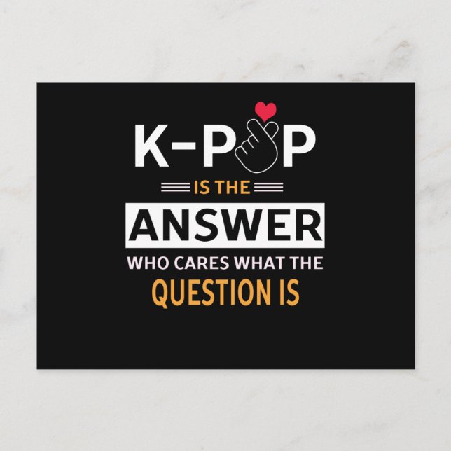 Cartão Postal Pop K-All Day (Frente)