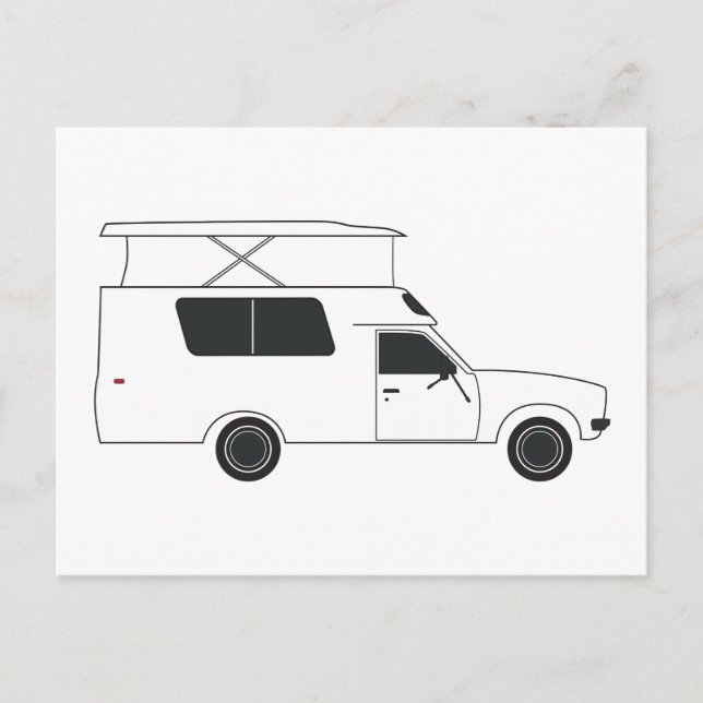 Cartão Postal pop para cima do chinook camper (Frente)