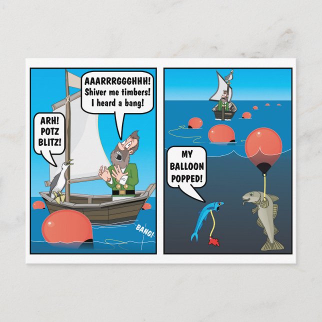 CARTÃO POSTAL POP! PIADA. (Frente)