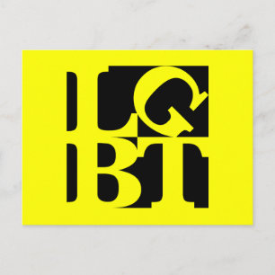 Cartão postal Pop preto LGBT