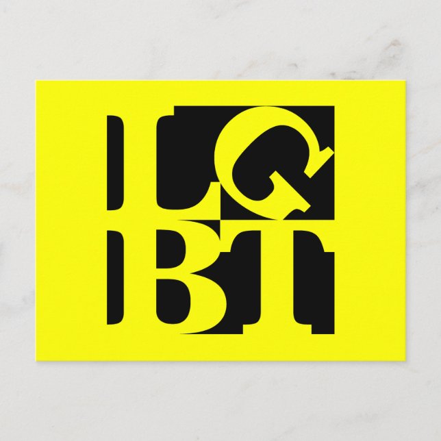 Cartão postal Pop preto LGBT (Frente)