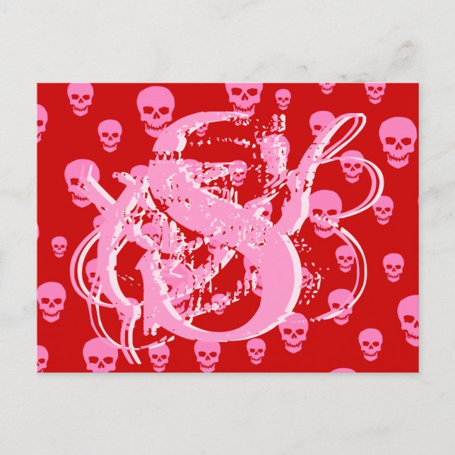 Cartão Postal Pop Skulls (Frente)