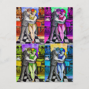 Cartão Postal Pop Tango Dançando