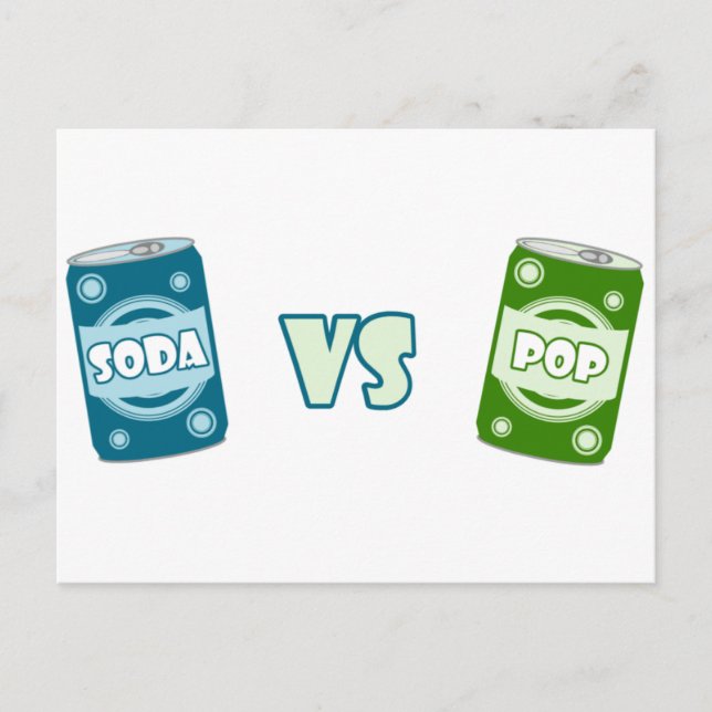 Cartão Postal Pop vs Soda (Frente)