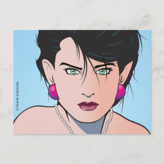 Cartão Postal Popart Girl Angie