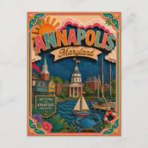 PopCut Estados Annapolis Maryland Arte em Papel