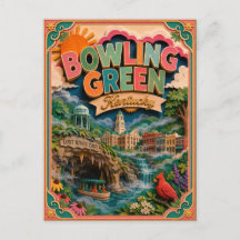 PopCut Estados Bowling Green Kentucky Arte em Pape