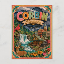 PopCut Estados Corbin Kentucky Arte em Papel