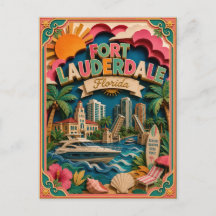 PopCut Estados Fort Lauderdale Flórida Arte de Pap