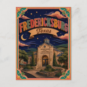 Cartão Postal PopCut Estados Fredericksburg Texas Arte em Papel
