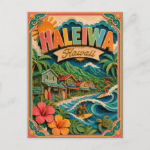 PopCut Estados Haleiwa Havaí Arte de Papel